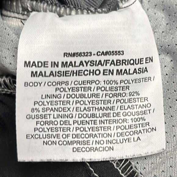 Nike Women’s Black/Gray Athletic Shorts with Built-in Drawstring Shorts- Medium - Picture 14 of 16